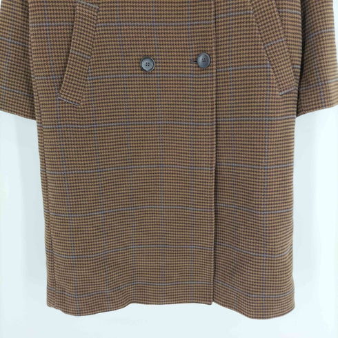レイビームス Ray BEAMS 22AW ダブルチェスター ロング コート チェック 千鳥格子 レディース JPN:0