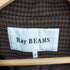 レイビームス Ray BEAMS 22AW ダブルチェスター ロング コート チェック 千鳥格子 レディース JPN:0