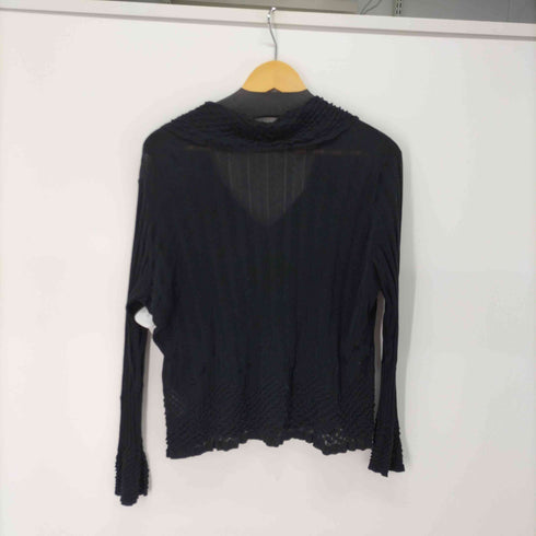 ヒロコビス HIROKO BIS essentiel フレアスリーブ コットン カーディガン レディース JPN:13号