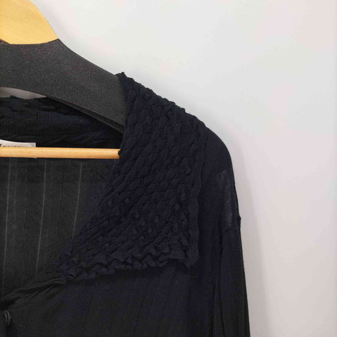 ヒロコビス HIROKO BIS essentiel フレアスリーブ コットン カーディガン レディース JPN:13号