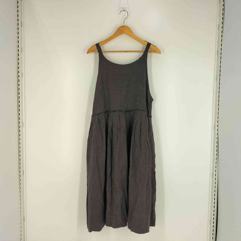 コットンハウスアヤ Cotton House Aya yesterday CROSS ギャザー リネン ワンピース レディース JPN:S
