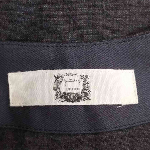 コットンハウスアヤ Cotton House Aya yesterday CROSS ギャザー リネン ワンピース レディース JPN:S