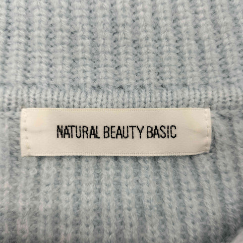ナチュラルビューティーベーシック NATURAL BEAUTY BASIC 襟付ニットジャケット レディース FREE