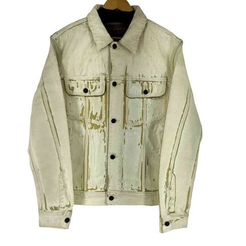 ディーゼル DIESEL D-BARCY GIACCA ペンキ加工デニムジャケット メンズ import:M