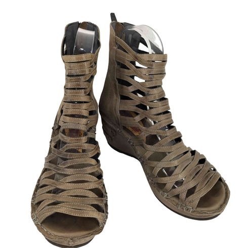 Hina Green Day バックジップグラディエーターサンダル Y2K レディース LL