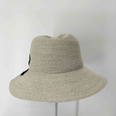 オーバーライド override 花刺繍 ペーパーハット レディース 57.5cm