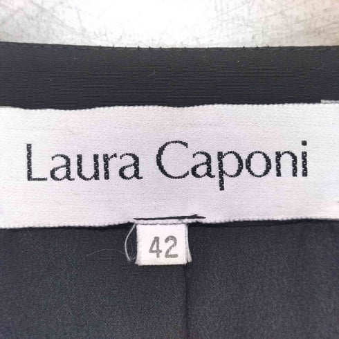 caponi ノーカラー金ボタンジャケット レディース EUR:42