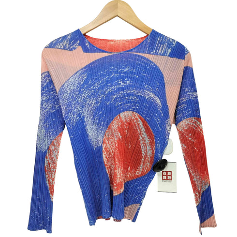 プリーツプリーズイッセイミヤケ PLEATS PLEASE ISSEY MIYAKE 25SS BACKLIGHT TOP 総柄 プリーツブラウス レディース JPN:3
