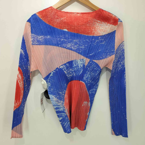 プリーツプリーズイッセイミヤケ PLEATS PLEASE ISSEY MIYAKE 25SS BACKLIGHT TOP 総柄 プリーツブラウス レディース JPN:3