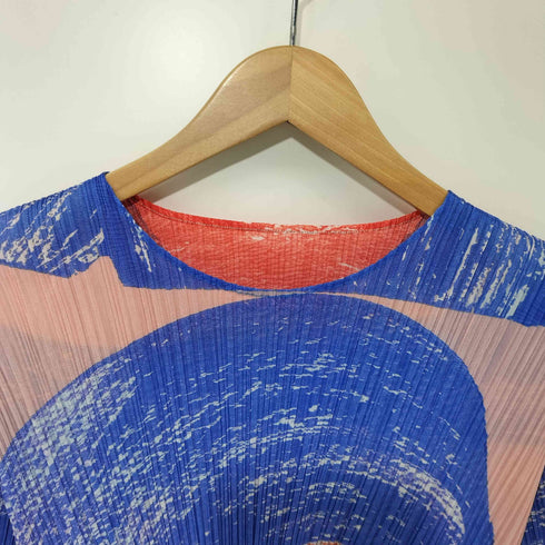 プリーツプリーズイッセイミヤケ PLEATS PLEASE ISSEY MIYAKE 25SS BACKLIGHT TOP 総柄 プリーツブラウス レディース JPN:3