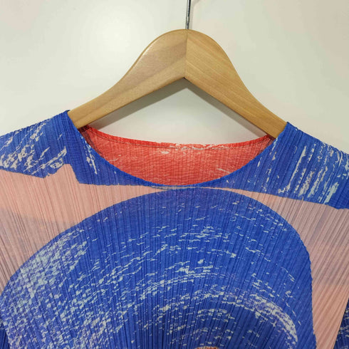 プリーツプリーズイッセイミヤケ PLEATS PLEASE ISSEY MIYAKE 25SS BACKLIGHT TOP 総柄 プリーツブラウス レディース JPN:3