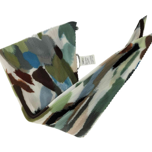 イッセイミヤケ ISSEY MIYAKE MIXEDCOLOR PLEATS STOLE ミックスカラー プリーツストール レディース