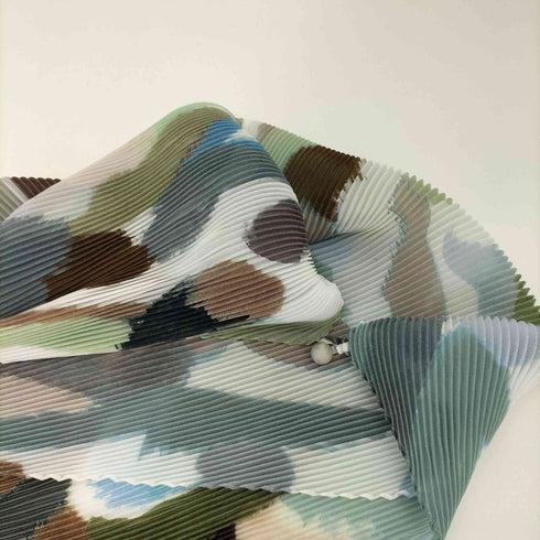 イッセイミヤケ ISSEY MIYAKE MIXEDCOLOR PLEATS STOLE ミックスカラー プリーツストール レディース