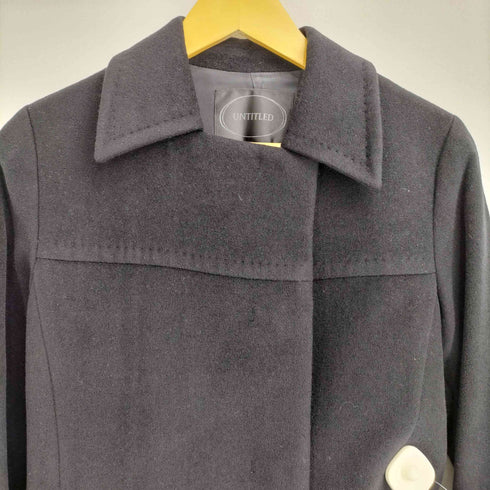 アンタイトル UNTITLED アンゴラウール混 ベルテッド コート レディース JPN:2