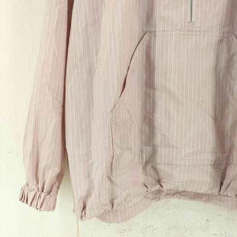 オーラリー AURALEE FINX POLYESTER STRIPE HOODED ZIP P/O メンズ JPN:4