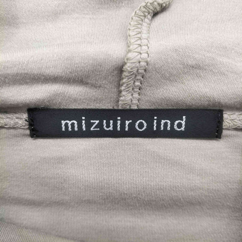 ミズイロインド mizuiro ind ワイドタートルネックカットソー レディース