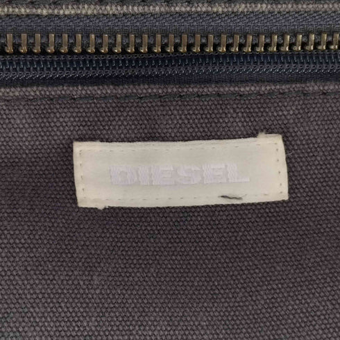 ディーゼル DIESEL スタッズ ロゴプリント キャンバストートバッグ メンズ