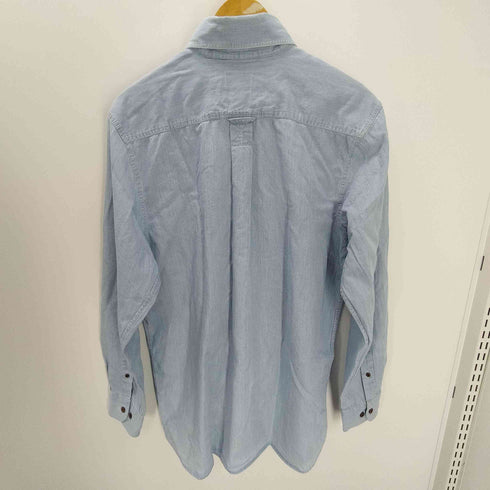 ブルーウィリーズ BLUE WILLIS 90S ロゴ刺繍 L/S ストライプ ボタンダウン シャツ メンズ import:S