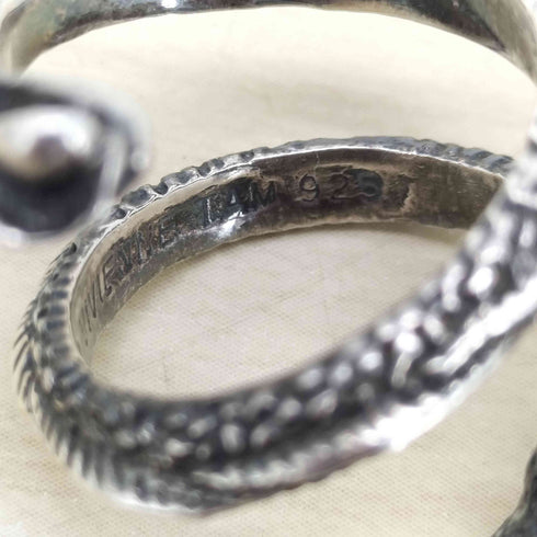 ヴィヴィアンタム VIVIENNE TAM シルバー925 色石 ドラゴンリング メンズ