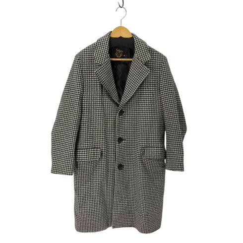 ショット Schott 千鳥格子柄 ウールナイロン チェスターコート メンズ US:36