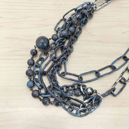 ジャンポールゴルチエ Jean Paul GAULTIER Iron Ball アイアンボール 安全ピン 3連 チェーン ネックレス アーカイブ メンズ
