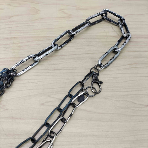 ジャンポールゴルチエ Jean Paul GAULTIER Iron Ball アイアンボール 安全ピン 3連 チェーン ネックレス アーカイブ メンズ