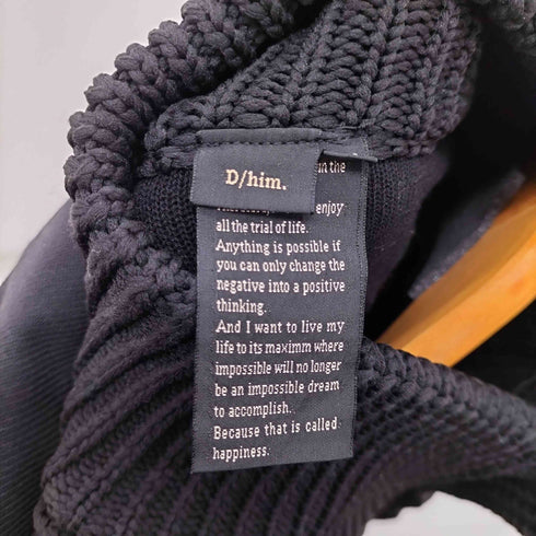 ダブルスタンダードクロージングヒム D/him スタンドカラー ニットブルゾン メンズ JPN:48