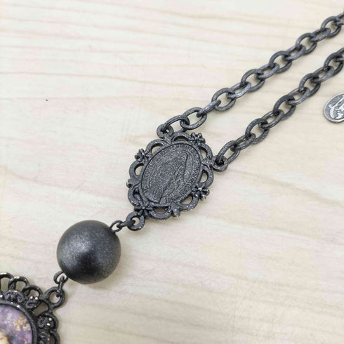 ジャンポールゴルチエ Jean Paul GAULTIER Iron Ball brooch chain necklace アイアンボール ブローチ チェーン ネックレス アーカイブ ジーザス メンズ