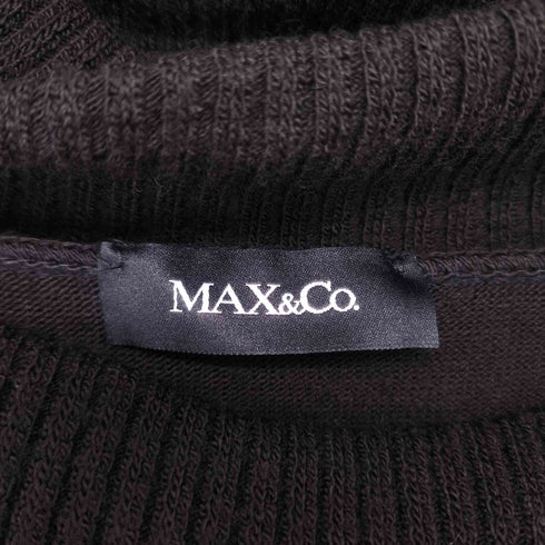 マックスアンドコー MAX&CO. シルク転写切り替えニットワンピース レディース import:S