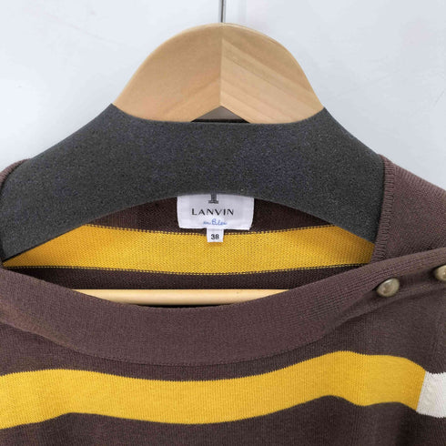 ランバンオンブルー LANVIN en Bleu ボーダー フレアヘム レディース EUR:38