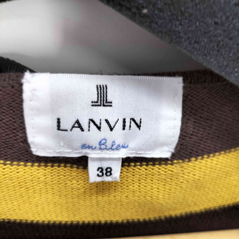 ランバンオンブルー LANVIN en Bleu ボーダー フレアヘム レディース EUR:38