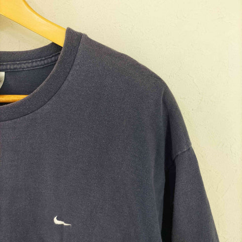 ナイキ NIKE 00S メキシコ製 ワンポイントロゴ刺繍Tシャツ メンズ import:L