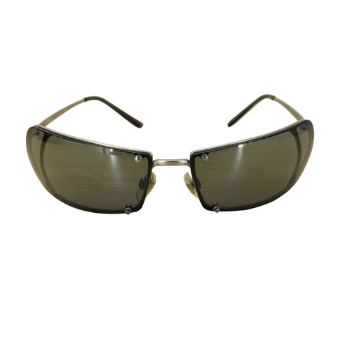 ヴェルサス VERSUS MOD.L37 22M/247 イタリア製 メタルフレーム スクエア サングラス Y2K メンズ