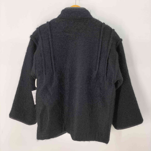 donegal design モヘアウール ノーカラージャケット メンズ