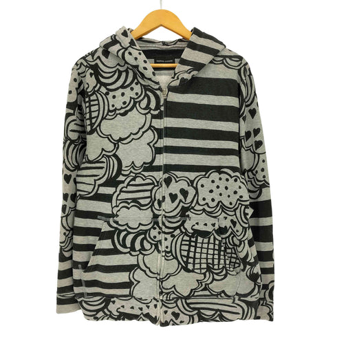 ツモリチサト TSUMORI CHISATO 総柄ジップパーカー レディース