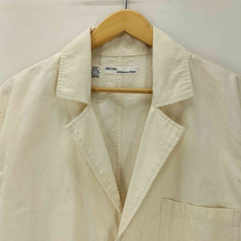 SEUVAS コットン タッサー ショップコート 帆布 カバーオール メンズ JPN:M