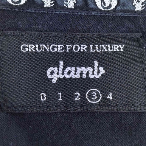 グラム glamb スモークプリント クルーネック 半袖Tシャツ メンズ JPN:3