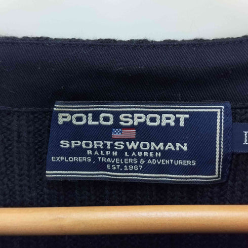 ポロスポーツラルフローレン POLO SPORT RALPH LAUREN 90s-00s ボートネック コットンニット レディース JPN:L