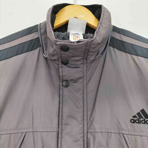 アディダス adidas 00s 山型タグ 裏ボア 3ライン ベンチコート メンズ JPN:L