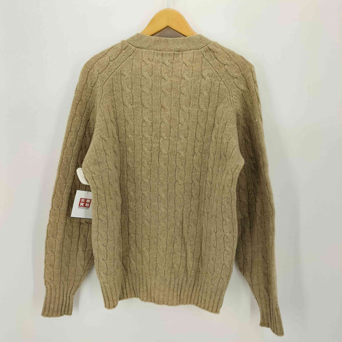 ポロバイラルフローレン Polo by RALPH LAUREN 90S ポニー刺繍 ケーブル編み ウール カーディガン メンズ import:M