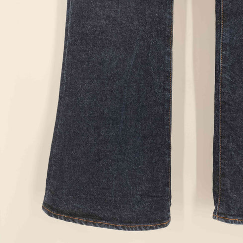 マウジー moussy 23SS MVS FLARE 濃紺 デニム フレア パンツ レディース 25