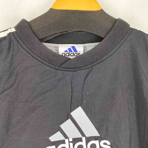 アディダス adidas 90S 万国旗タグ ロゴ刺繍 ナイロンプルオーバー メンズ