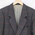 カルバンクライン CALVIN KLEIN Lambswool チェック柄 シングルテーラードジャケット メンズ M