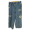 プニュズ PUNYUS 23SS ダメージ デニムバギーパンツ レディース JPN:4
