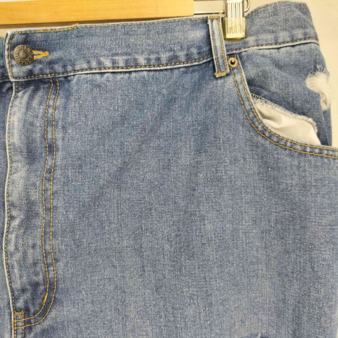 プニュズ PUNYUS 23SS ダメージ デニムバギーパンツ レディース JPN:4