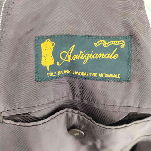 Artigianale ストライプウールシングルテーラードジャケット セットアップ メンズ 50