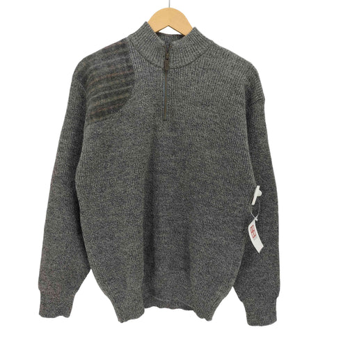 ダックスロンドン DAKS LONDON 日本製 ハーフジップ プルオーバー ウール 切り替え ニット メンズ JPN:M