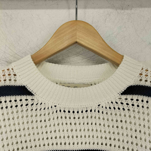 ザダファーオブセントジョージ The DUFFER of ST.GEORGE ボーダー 透かし編み ニット メンズ JPN:M