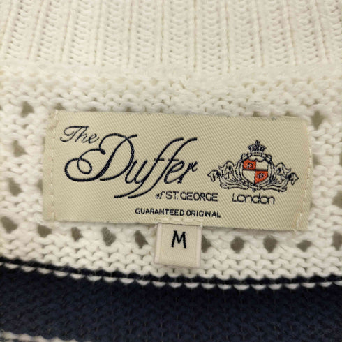 ザダファーオブセントジョージ The DUFFER of ST.GEORGE ボーダー 透かし編み ニット メンズ JPN:M