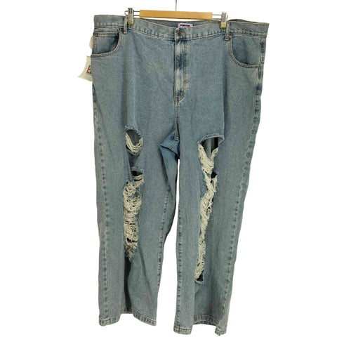 プニュズ PUNYUS 24SS ダメージデニムワイドパンツ レディース JPN:4